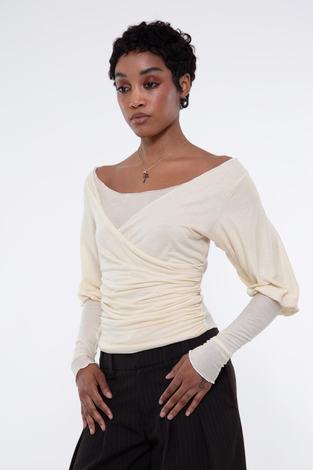 The Cleves Top - VANILLA (MADE TO ORDER) - UK6 / Vanilla