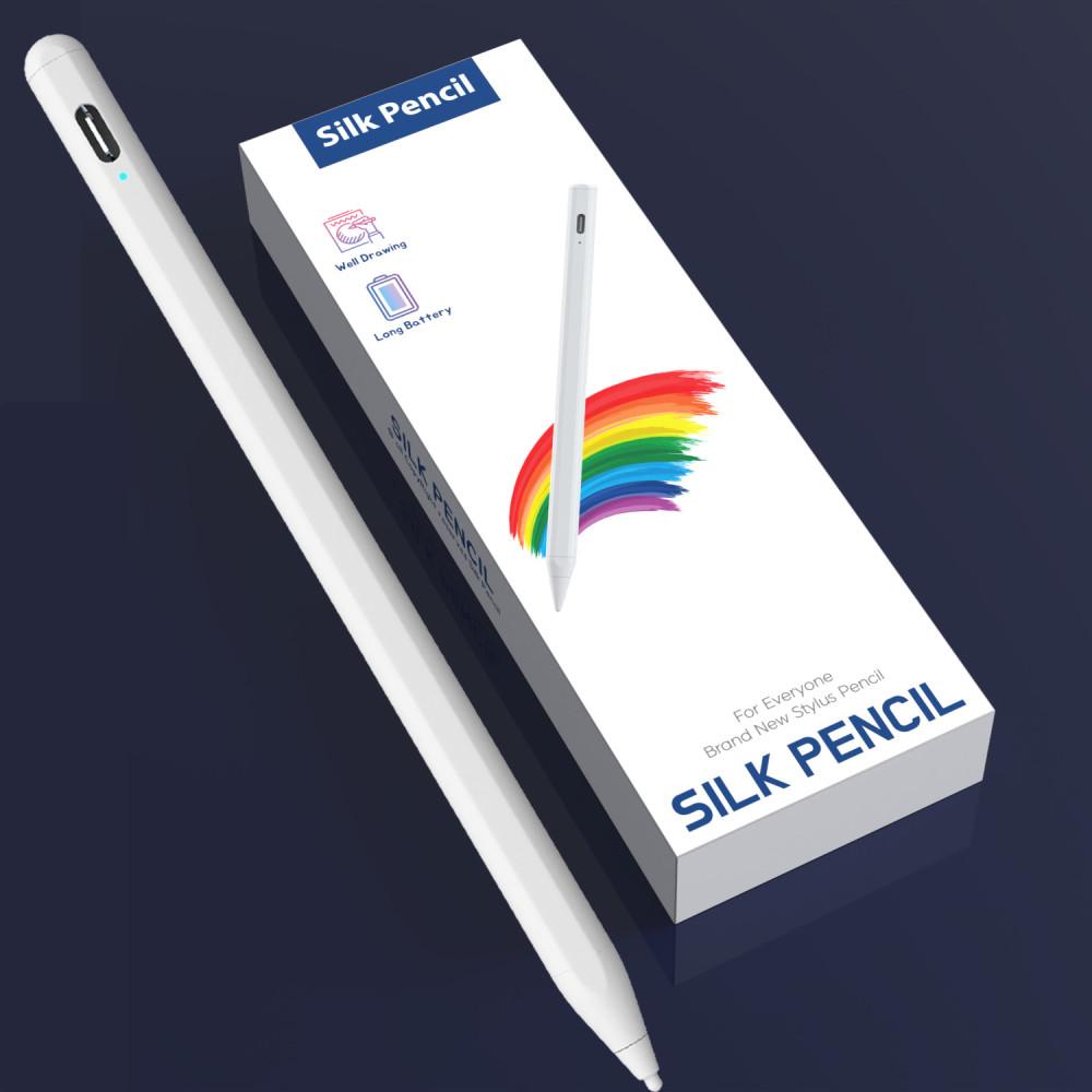 실크펜슬 아이패드 아이폰 갤럭시 스마트폰 스타일러스 스마트 터치펜 애플 안드로이드 호환 가능 짭플펜슬