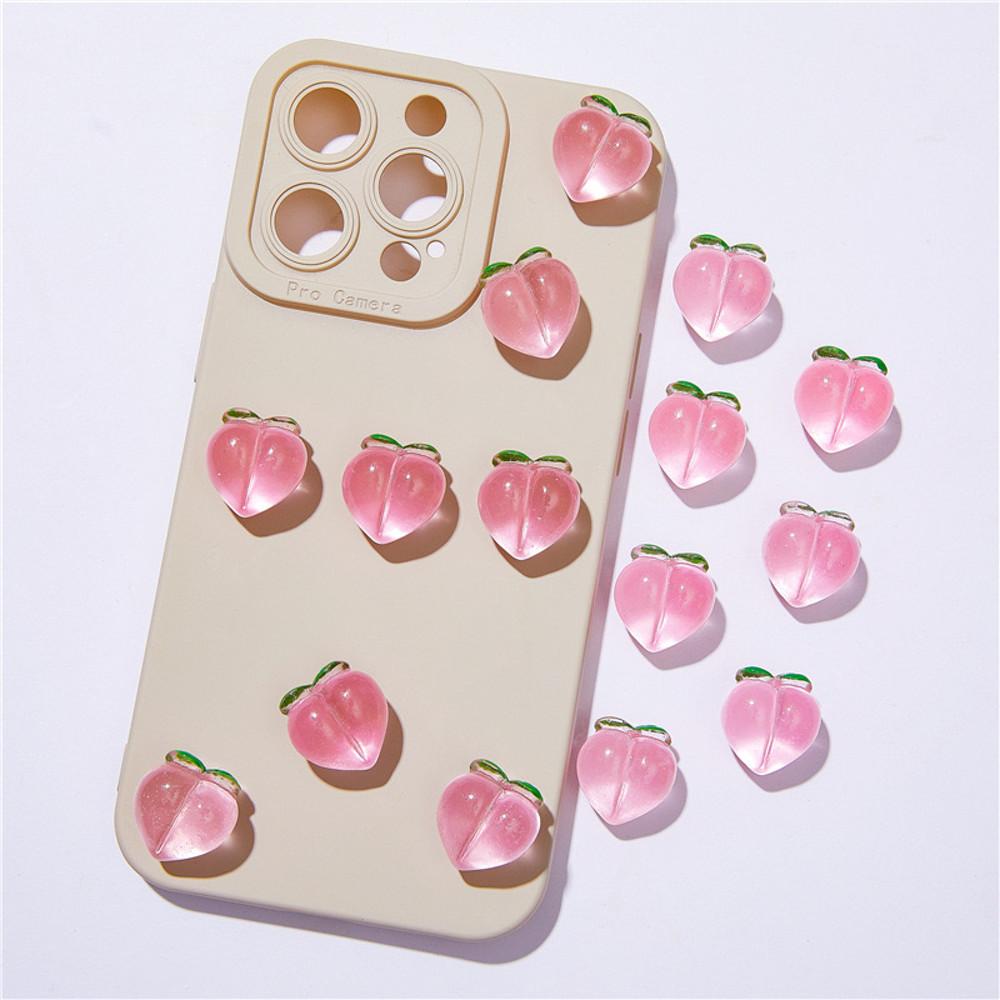 데코덴 파츠 복숭아 야광 데코덴탑꾸 재료 과일파츠 투명