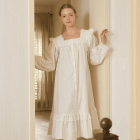 [바풀]바풀 LL33121-017 여성잠옷 순면 원피스 홈드레스 잠옷