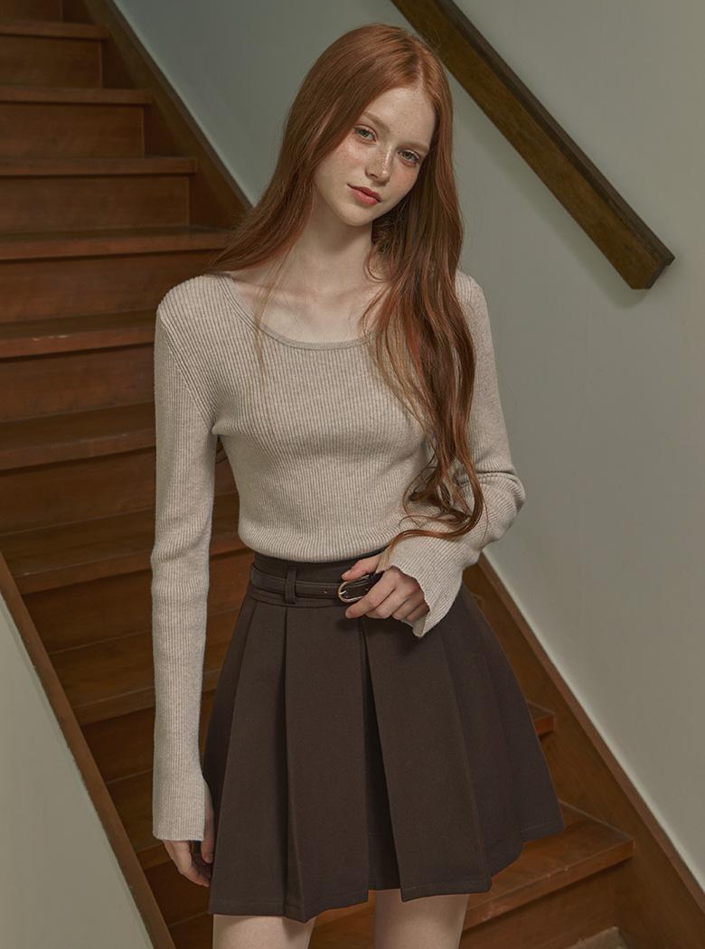 트위 애나배스 골지 캐시미어 니트