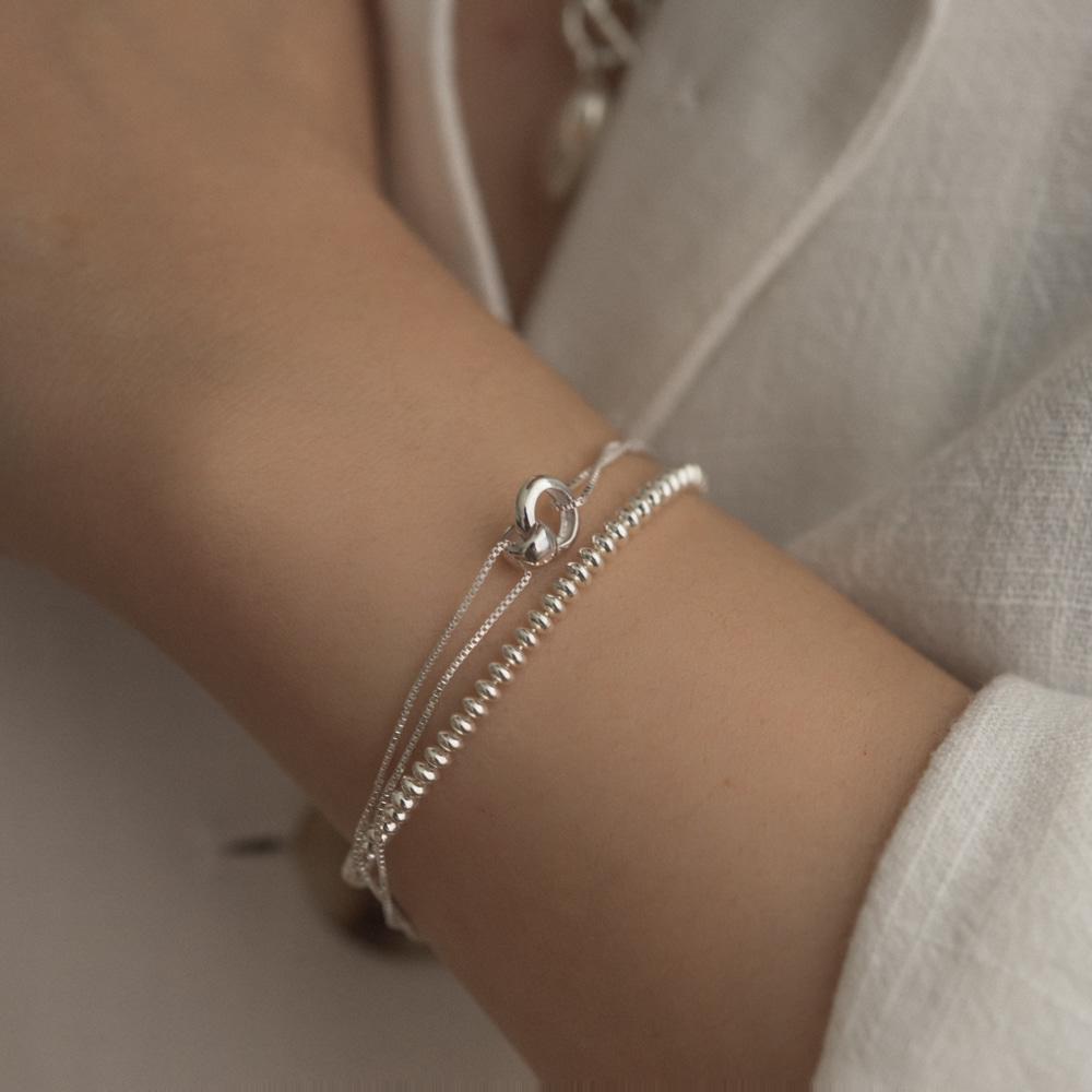 오벌볼체인 실버925 팔찌