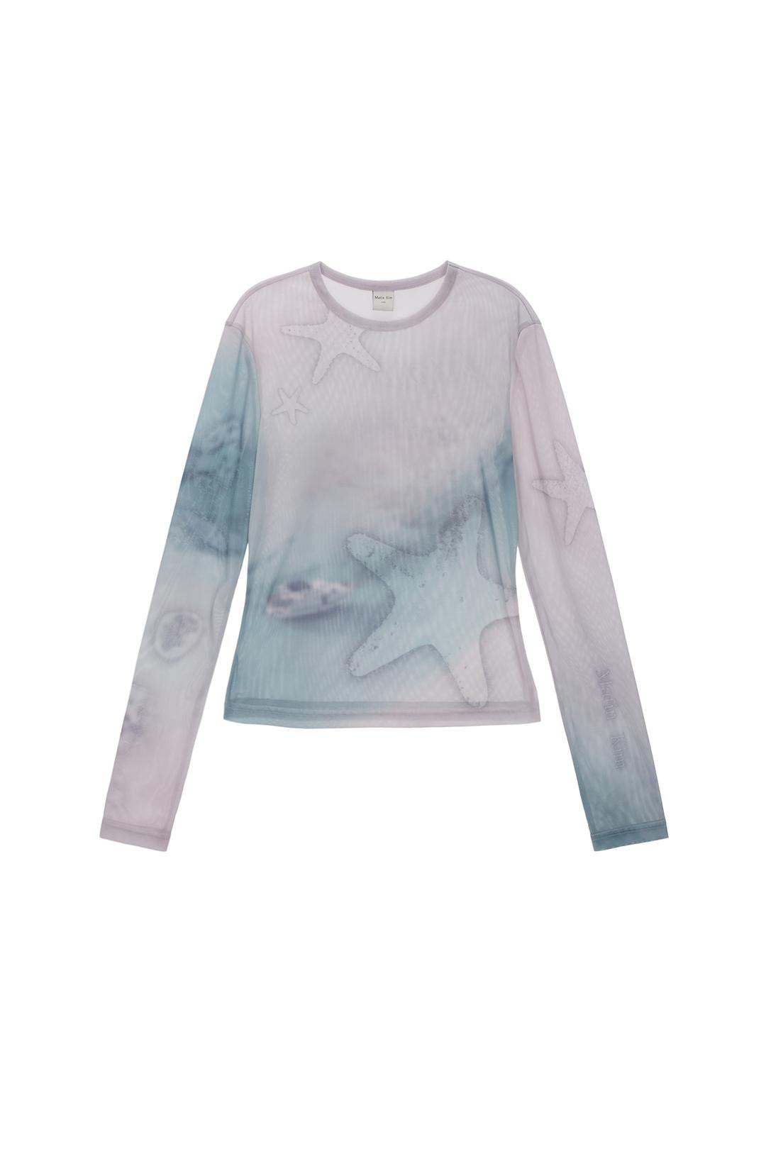 STARFISH MESH TOP IN PINK