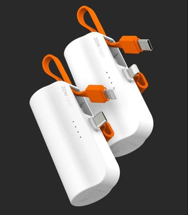 TZF PD20W 아이폰 갤럭시 도킹형 고속 일체형 보조배터리 5000mAh