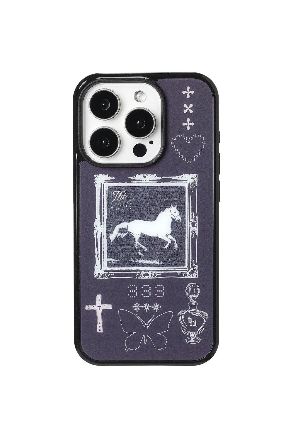 Midnight horse iphone case