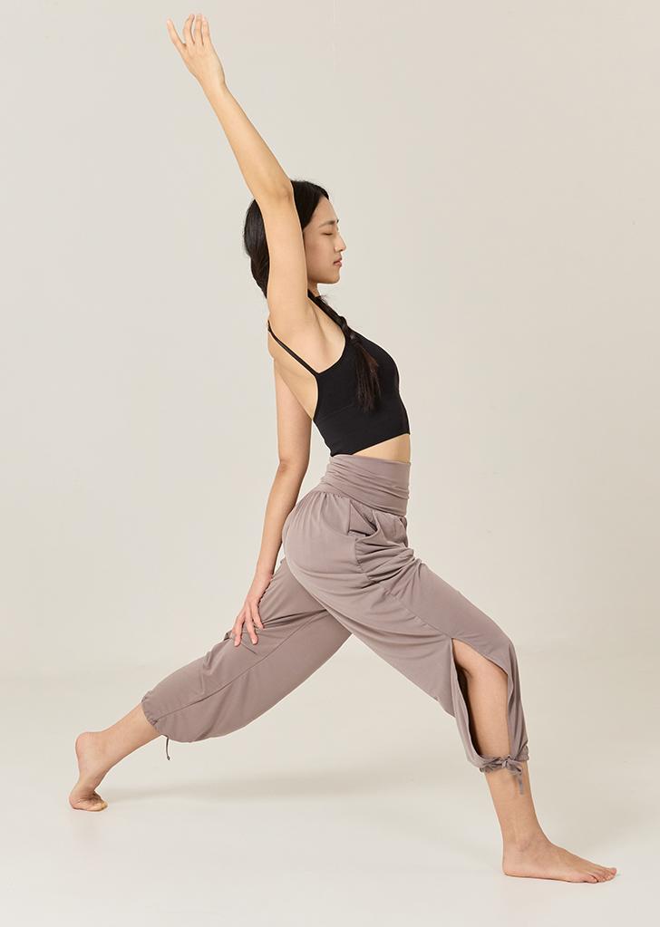 아도 트임 팬츠 - 코코아