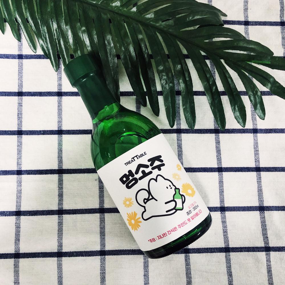 멍소주 강아지 애견 수제 간식 무알콜 음료 음수량 수분 보충 생일파티 캠핑 330ml