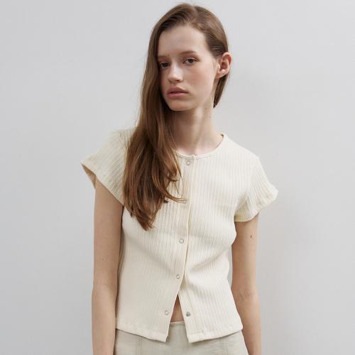 Snap Cardigan Tee(CREAM)