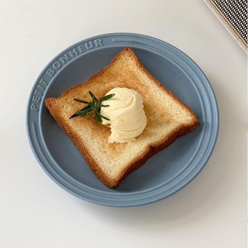 프랑스 플레이트 소프트 블루 화이트 빈티지느낌 접시