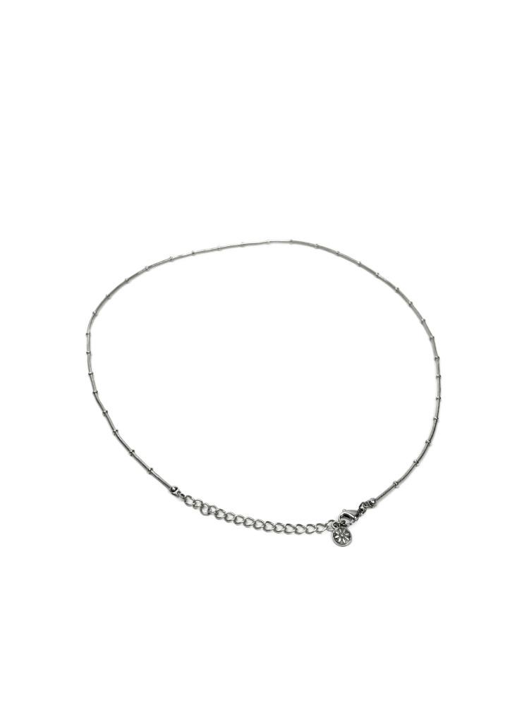 Silver dot necklace