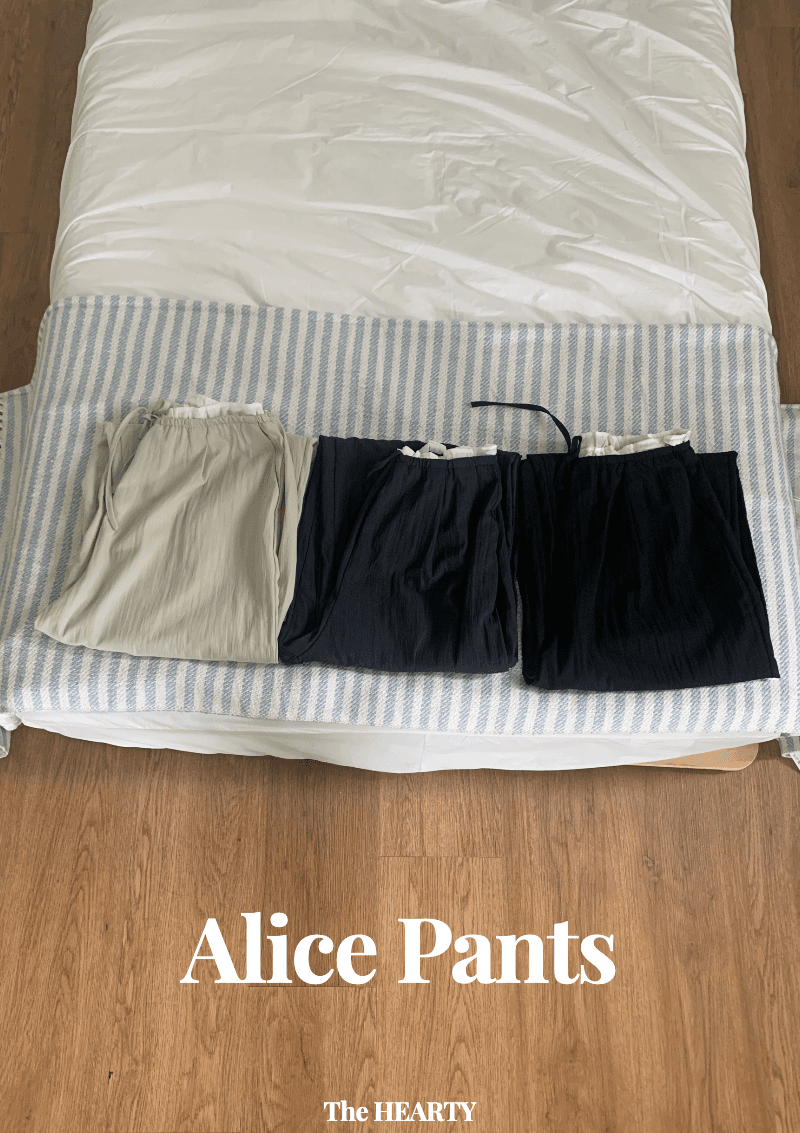 더하티 [당일출고/재진행/인생팬츠] 앨리스팬츠_ 허리 배색 포인트