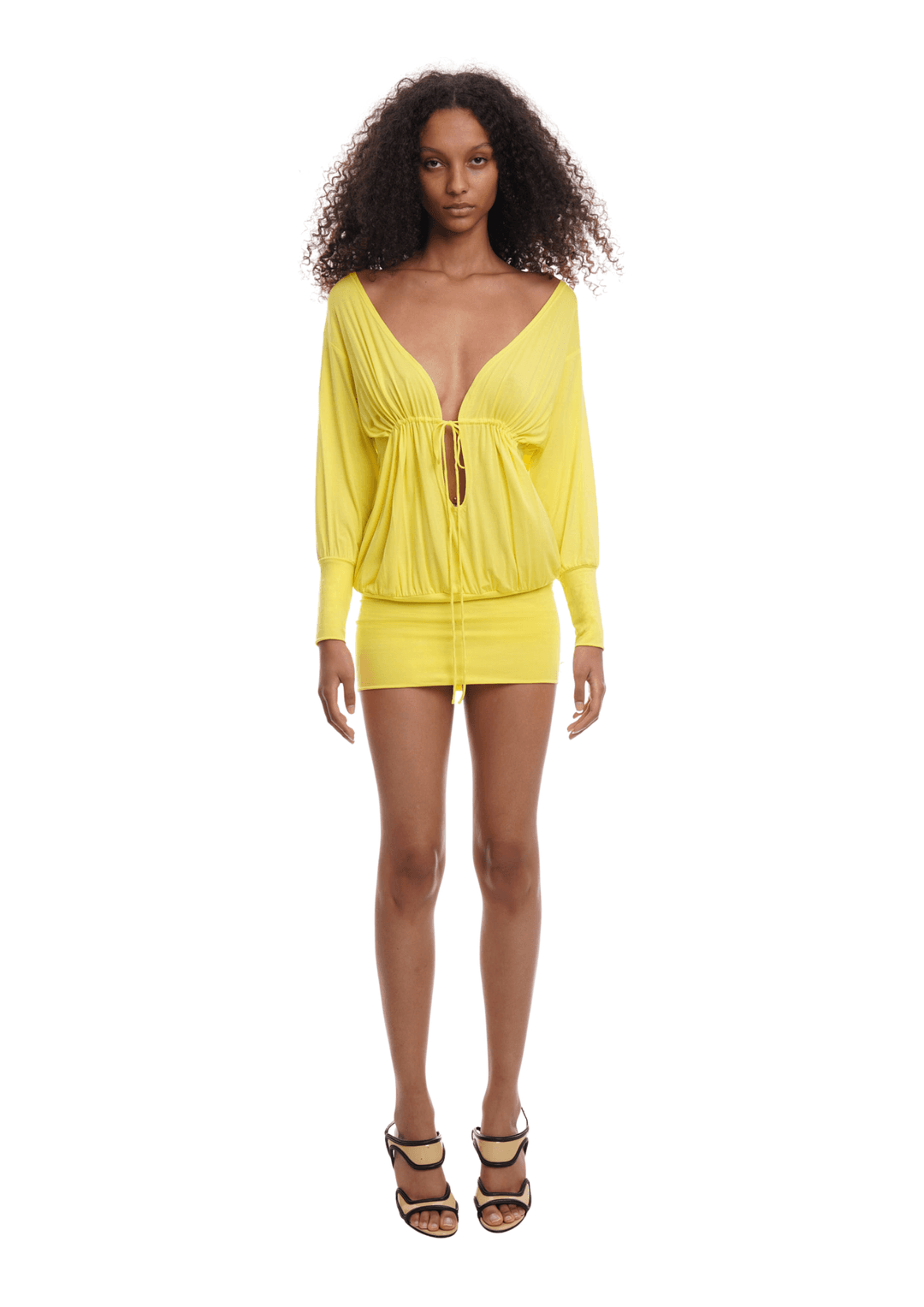 ELLE DRESS IN YELLOW - Sunshine / M