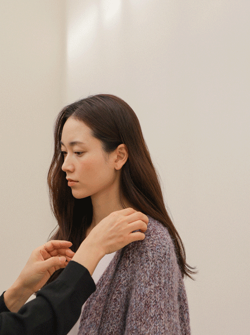 제보라 니트 가디건 Z372