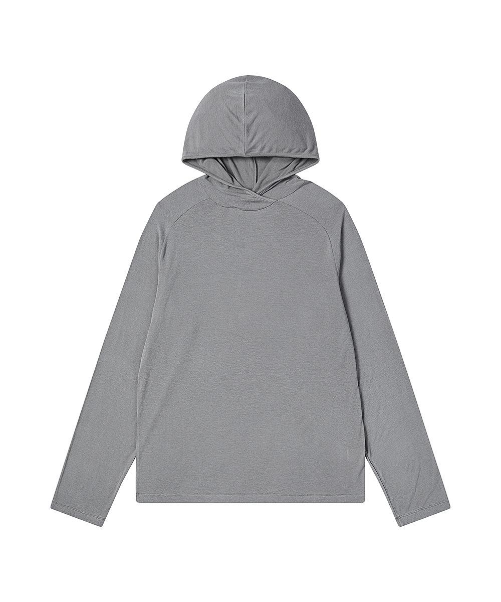 llud Layered Wool Hoodie Grey M