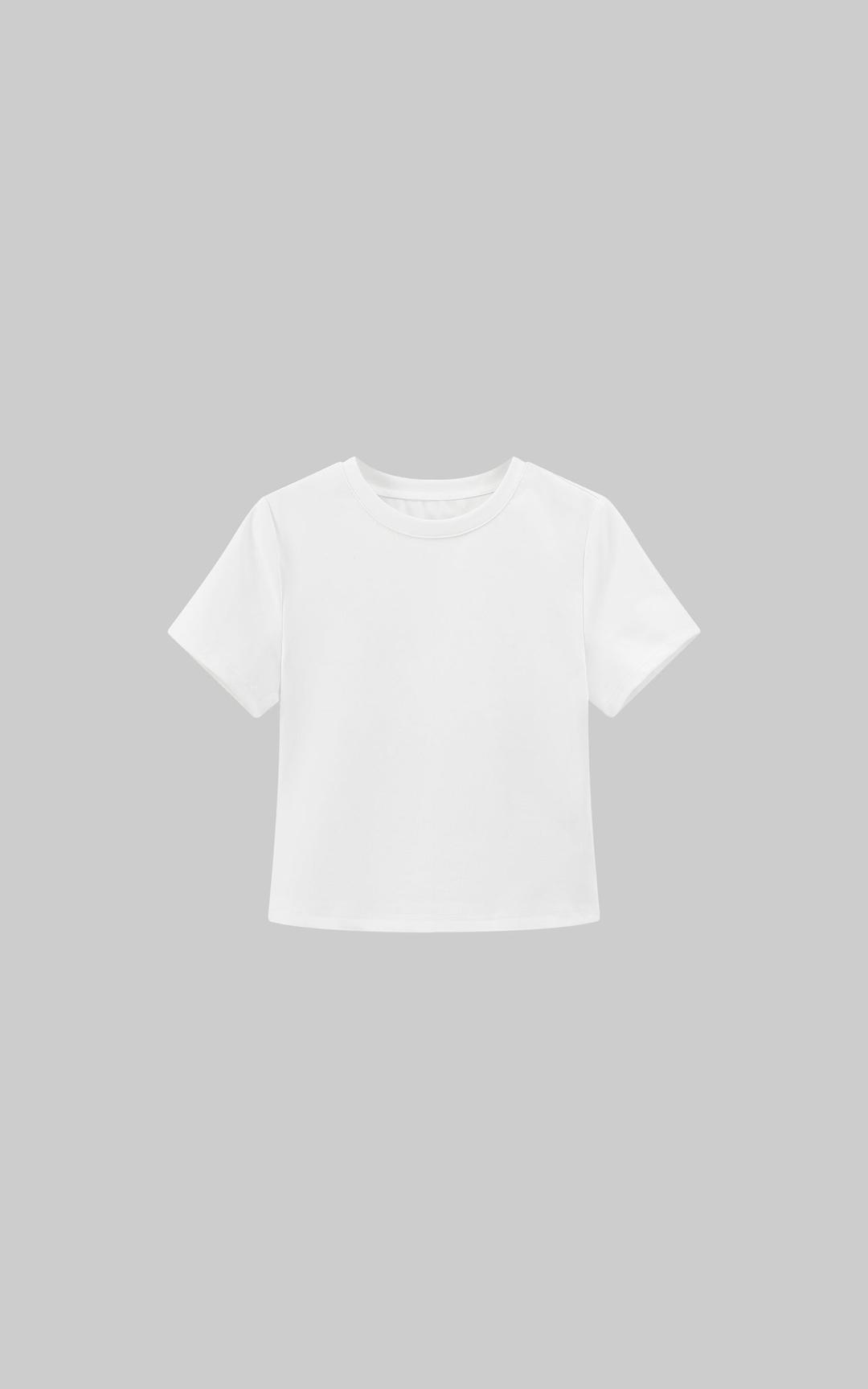 WARDEN EDGE Cropped Crew Neck Tee