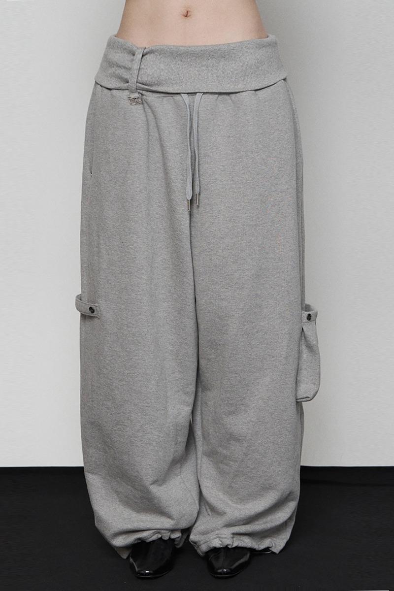 Rib Terry Pocket Sweat Pants (MELANGE GRAY)