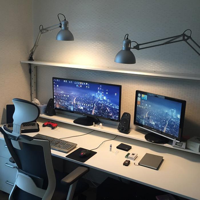 [16주년] [IDEAS] BESPOKE F1데스크 2060+수직925+선반x2