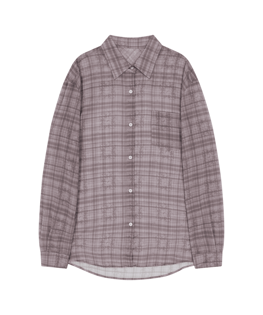 OJOS Over Check Shirts / Pink