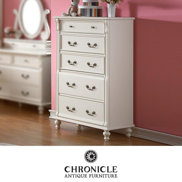 크로니클 화이트 엔틱서랍장 수입 화이트 엔틱가구