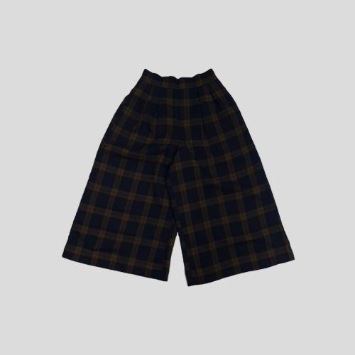 빈티지 네이비 타탄체크 와이드 팬츠  SIZE 28-31