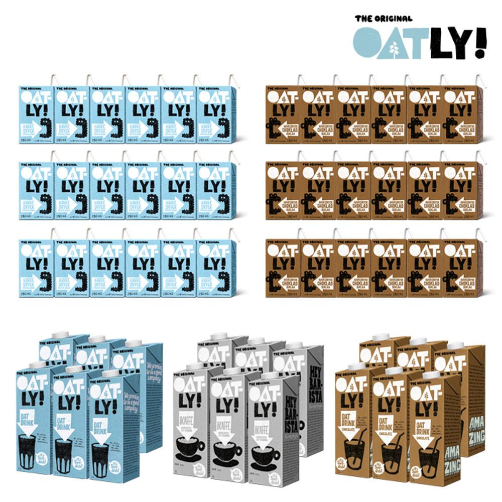 [250ml 18팩,1L 6팩] 오틀리 스웨덴 프리미엄 귀리우유 식물성 음료 쉐이크 이솔라비오