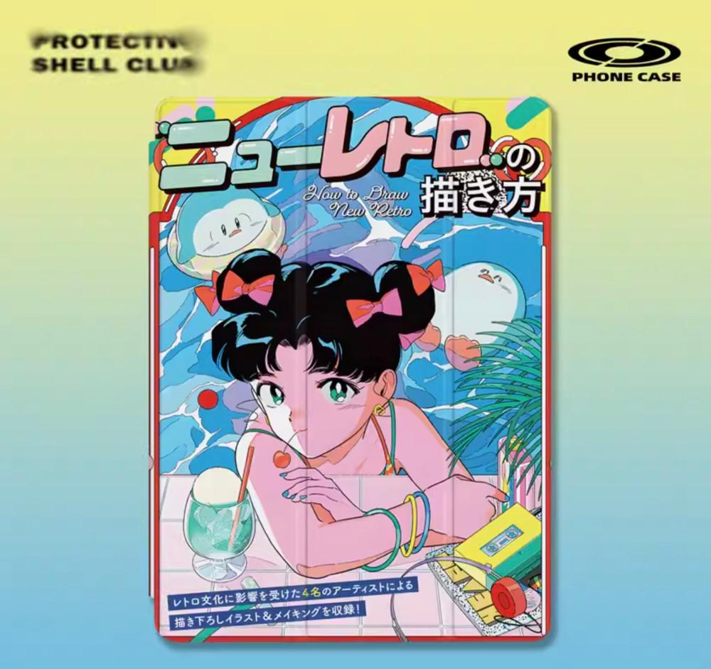 Ipad 레트로시티팝아이패드케이스 뉴트로 귀여운 아이패드커버