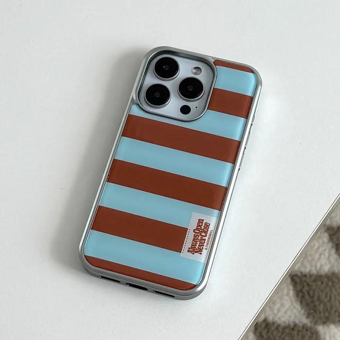 컬러링 스트라이프 라벨 [실버 맥세이프 범퍼케이스]