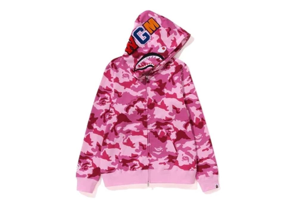 (베이프정품) 우드랜드 카모 샤크 후드집업 여성용 WOODLAND CAMO SHARK FULL ZIP HOODIE