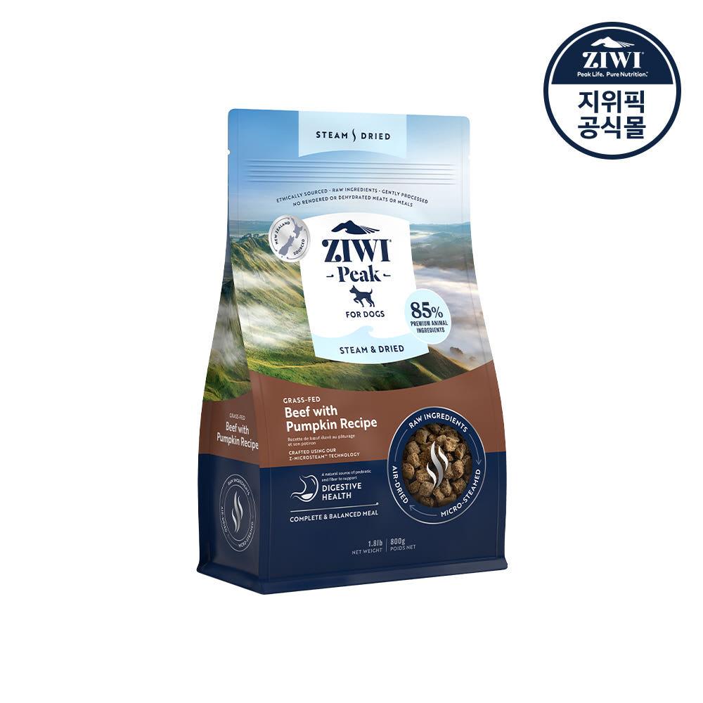 지위픽 스팀드라이 독 소고기&호박 800g 