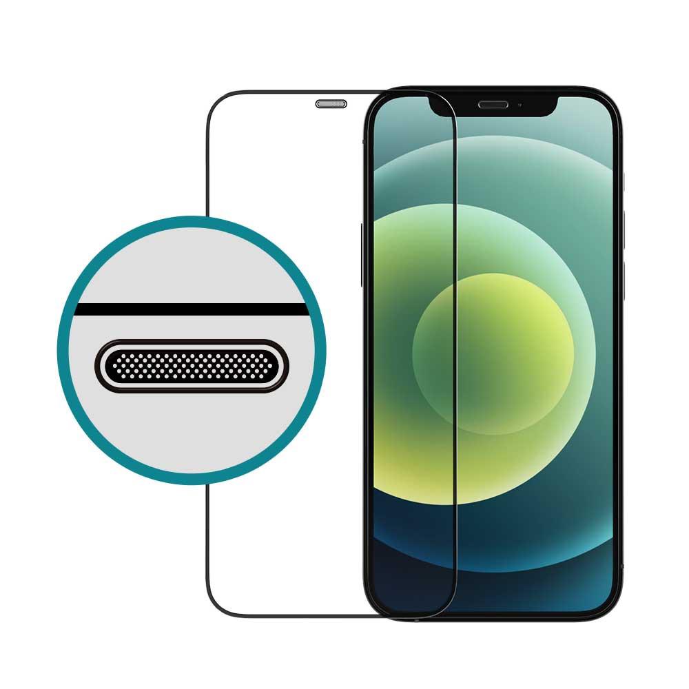 주파집 아이폰12 / 아이폰12프로 더스트넷 5D 풀커버 강화유리 필름