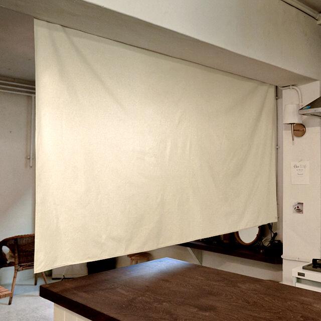 블랭크 스탠다드 가로형 패브릭 파티션 / 가리개 커튼