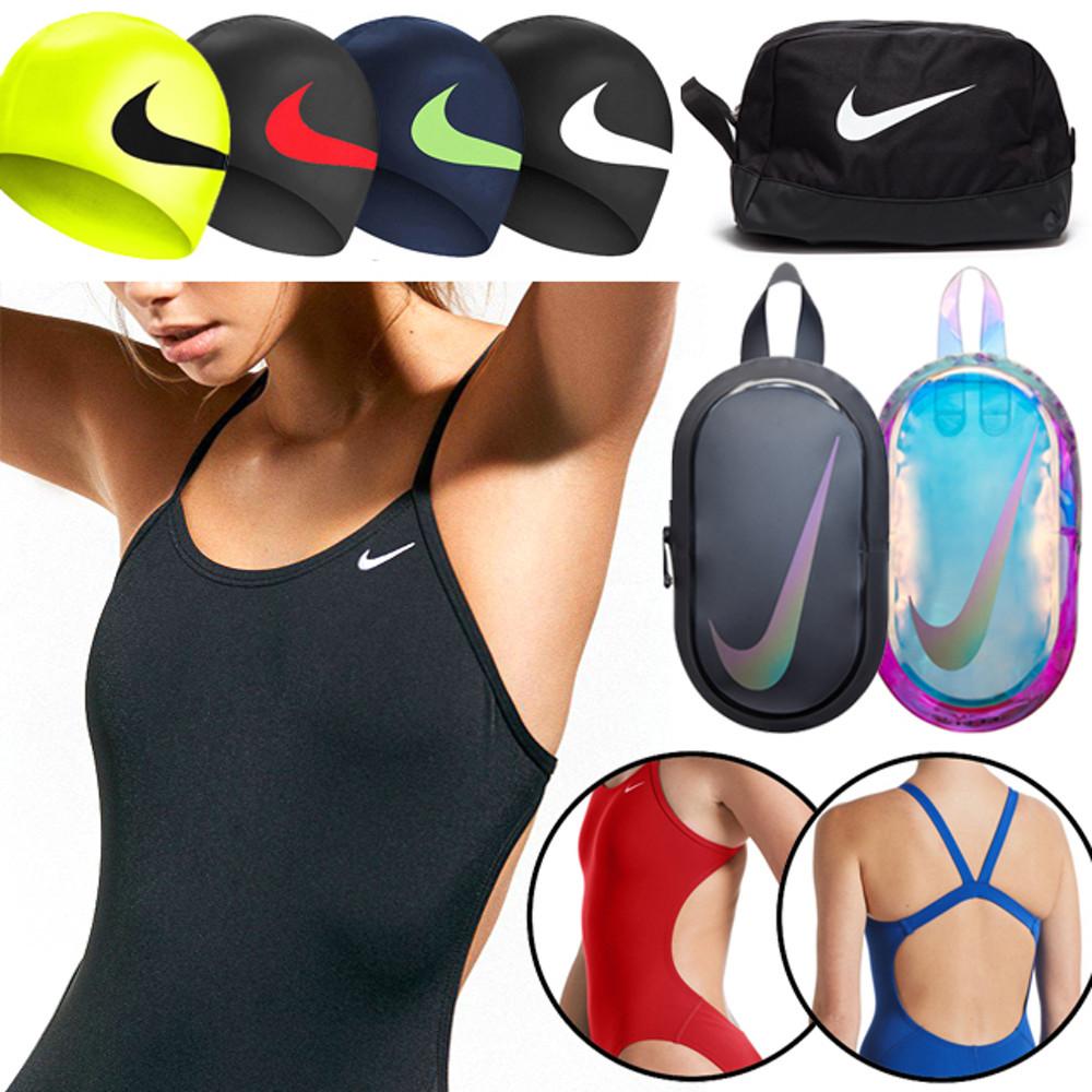 국내 정식수입 나이키 스윔 여자 실내수영복 세트 수영장 패스트백 컷아웃 강습용 락커백