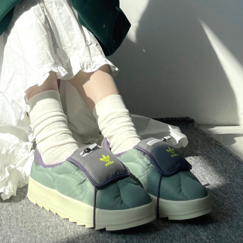 아디다스 오리지날 퍼피렛 어그 미니포켓 카키