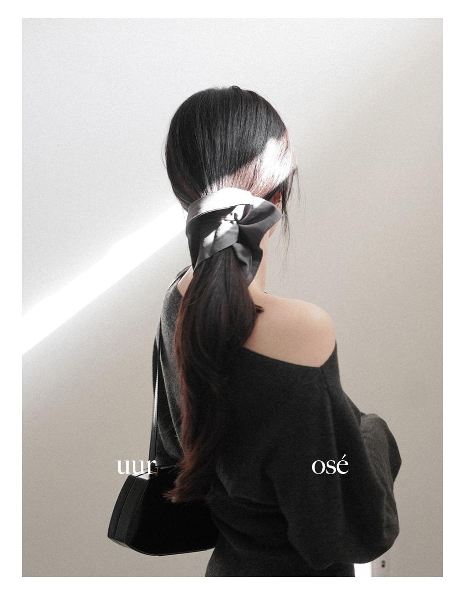 [5일소요] josee square hair scrunchy (2colors)