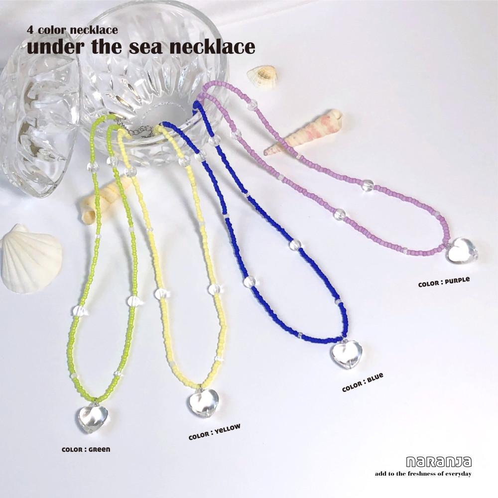 [나랑하] 언더더씨 비즈목걸이 under the sea necklace