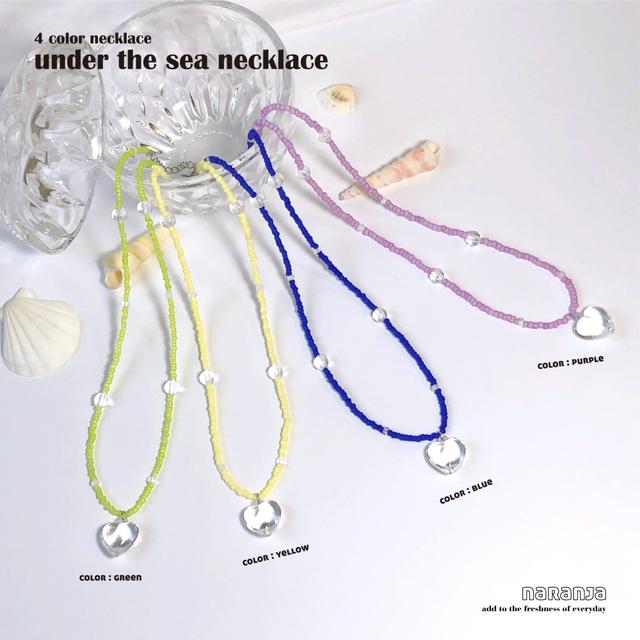 [나랑하] 언더더씨 비즈목걸이 under the sea necklace