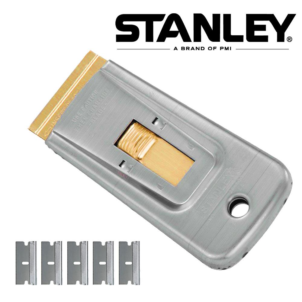 스탠리 스크래퍼 28-500 / 교체날 5개 포함 미니 헤라 껌칼 밀칼 인덕션 페인트 껌제거 그리들 다용도