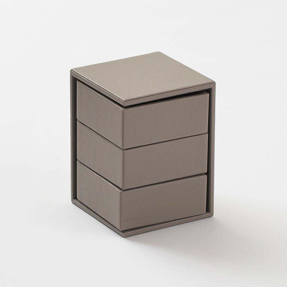 [JAJU/자주] 쌓아쓰는 3단 액세서리함_베이지