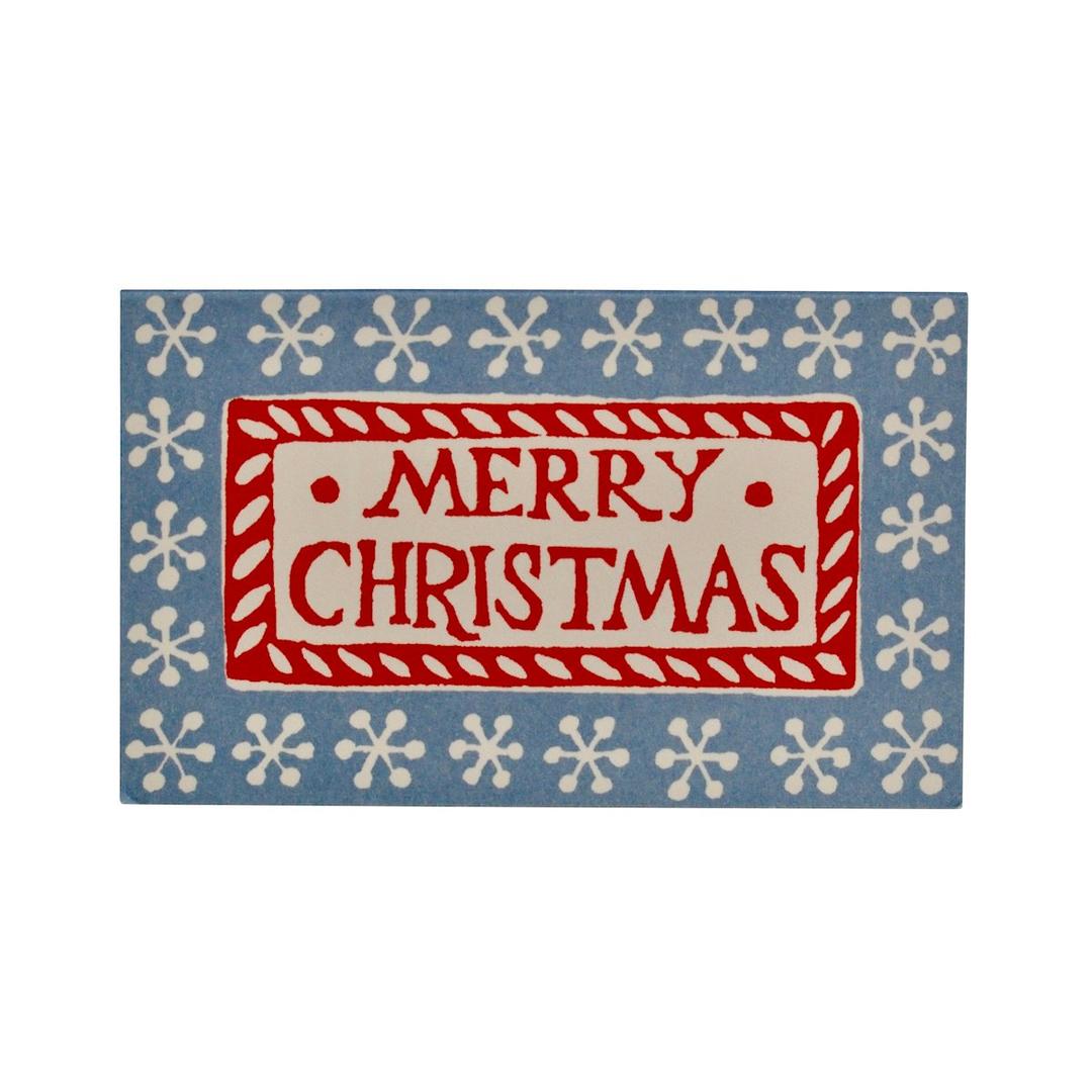 Cambridge Imprint - Pack of Merry Christmas Gift Cards Red and Blue