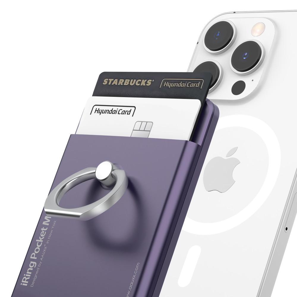 억스 아이링 포켓 매그 맥세이프 마그네틱 호환 자석형 핸드폰스마트링 거치대