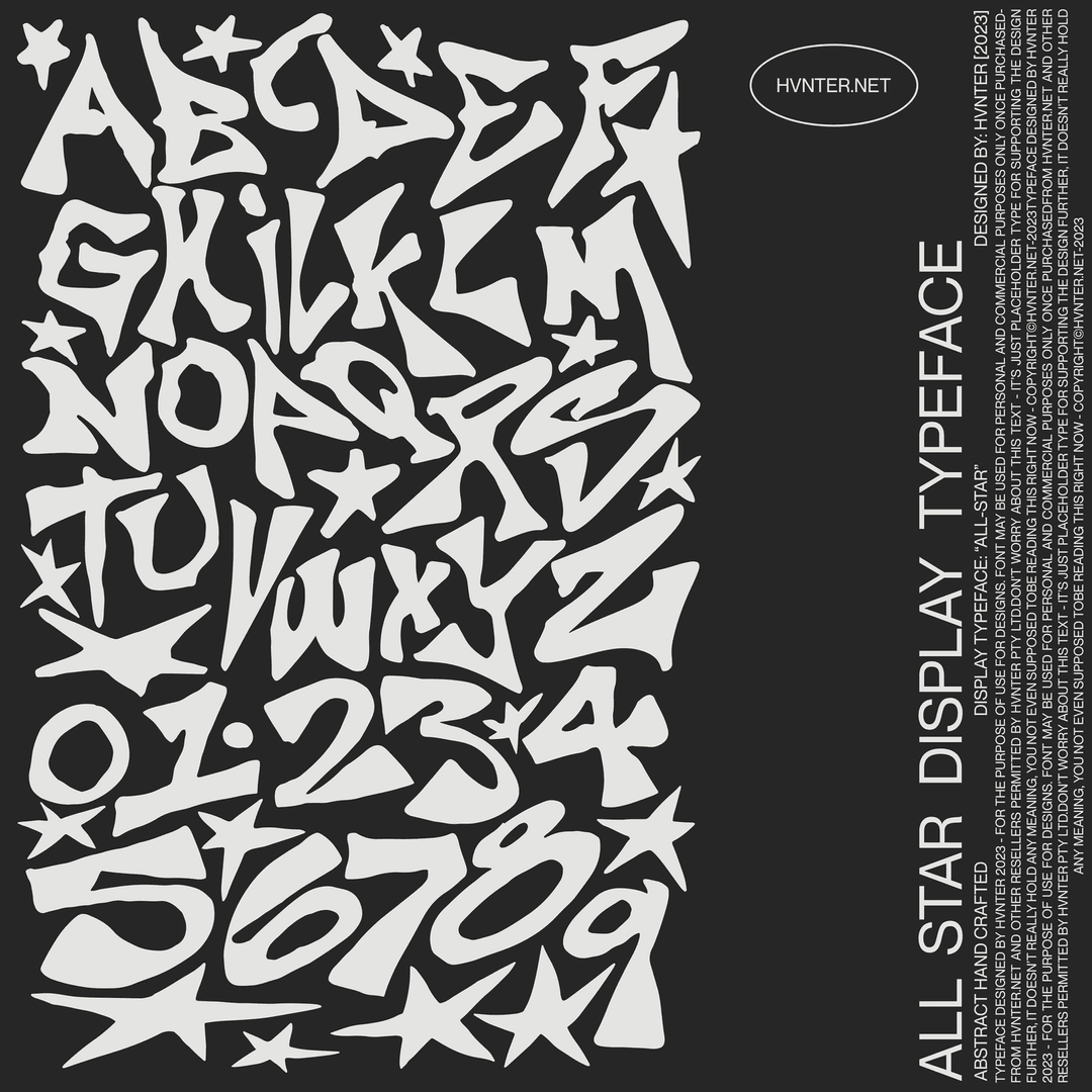 All-Star Display Typeface — hvnter.net