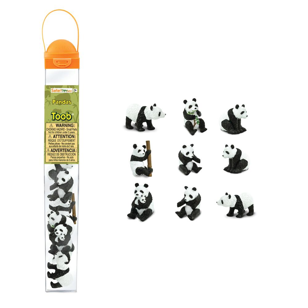 [사파리엘티디] 697304 판다 동물피규어 튜브