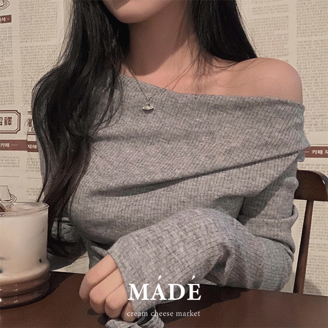 [머플러증정] 자체제작 #크치Made 세븐웨이 드레이프 오프숄더 원숄더 보트넥 니트 긴팔티 - t (연말룩,하객룩)