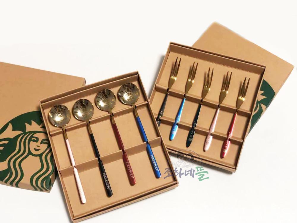스타벅스 티스푼 티포크세트 수저포크 머들러