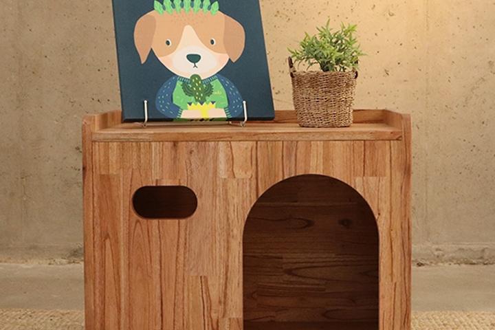 참죽 원목 강아지집 애견 하우스