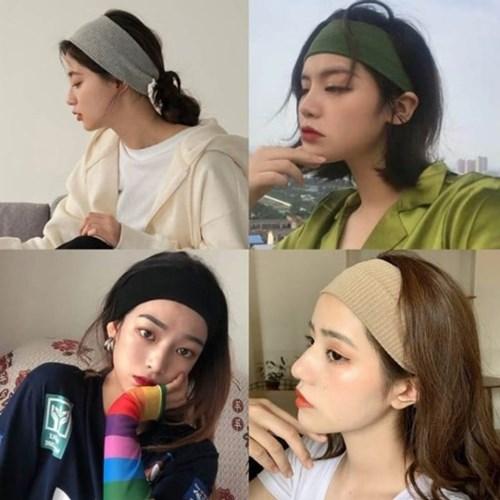 여성 운동 세안 요가 니트 헤어밴드 스포츠 머리띠 패션 악세사리
