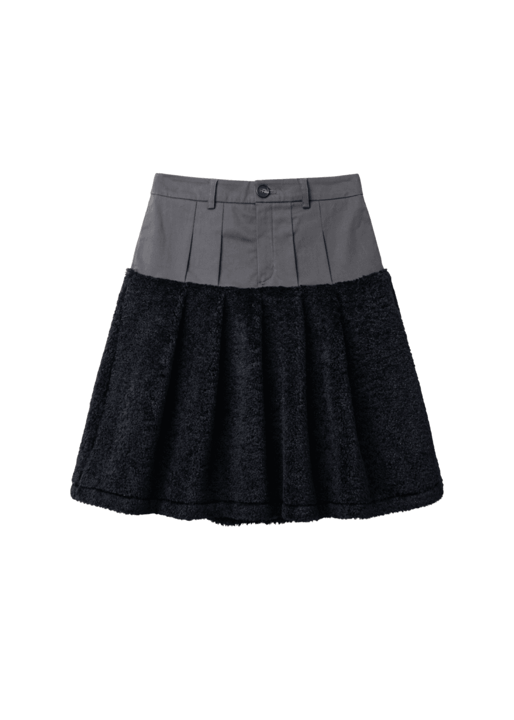 Fluffy Midi Skirt / Black