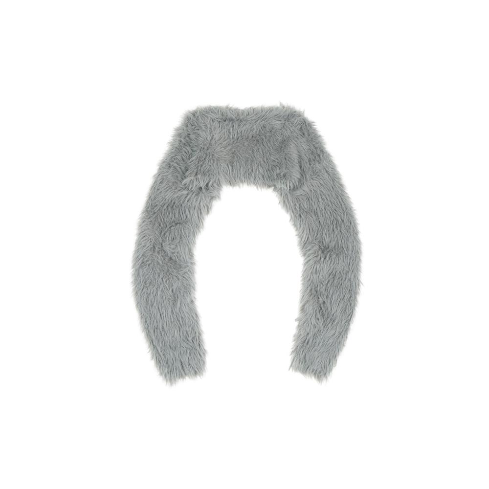 [BONNAE : 본네] Fur knit bolero gray