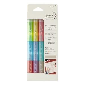 Join Dots Pen - 3pack Light tone