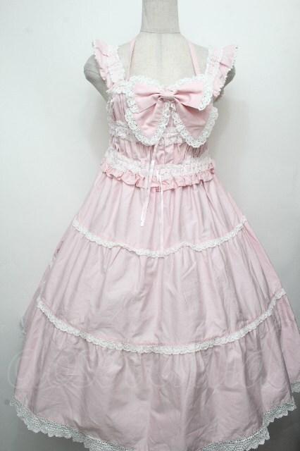 BABY,THE STARS SHINE BRIGHT / シャーリングベビードールジャンパースカート  ピンク S-26-04-02-038-BA-OP-AS-ZS